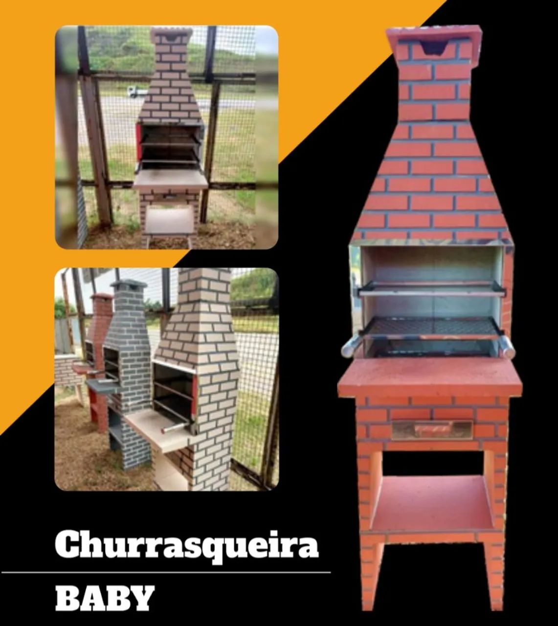 Churrasqueira pré moldada e acessórios 