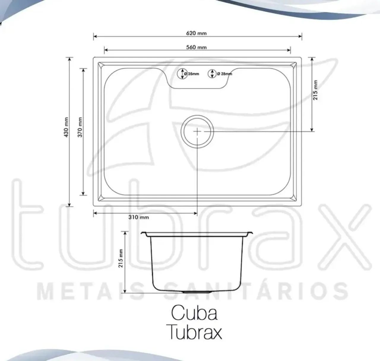 Cuba nova Pia Cozinha Gourmet Luxo Aço Inox - Foto 2
