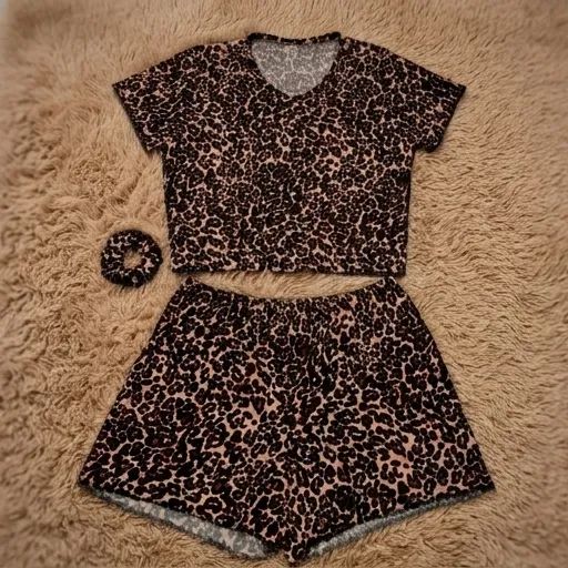 Baby Doll em tecido Suede Canelado Varias estampas + Prendedor de cabelo de brinde