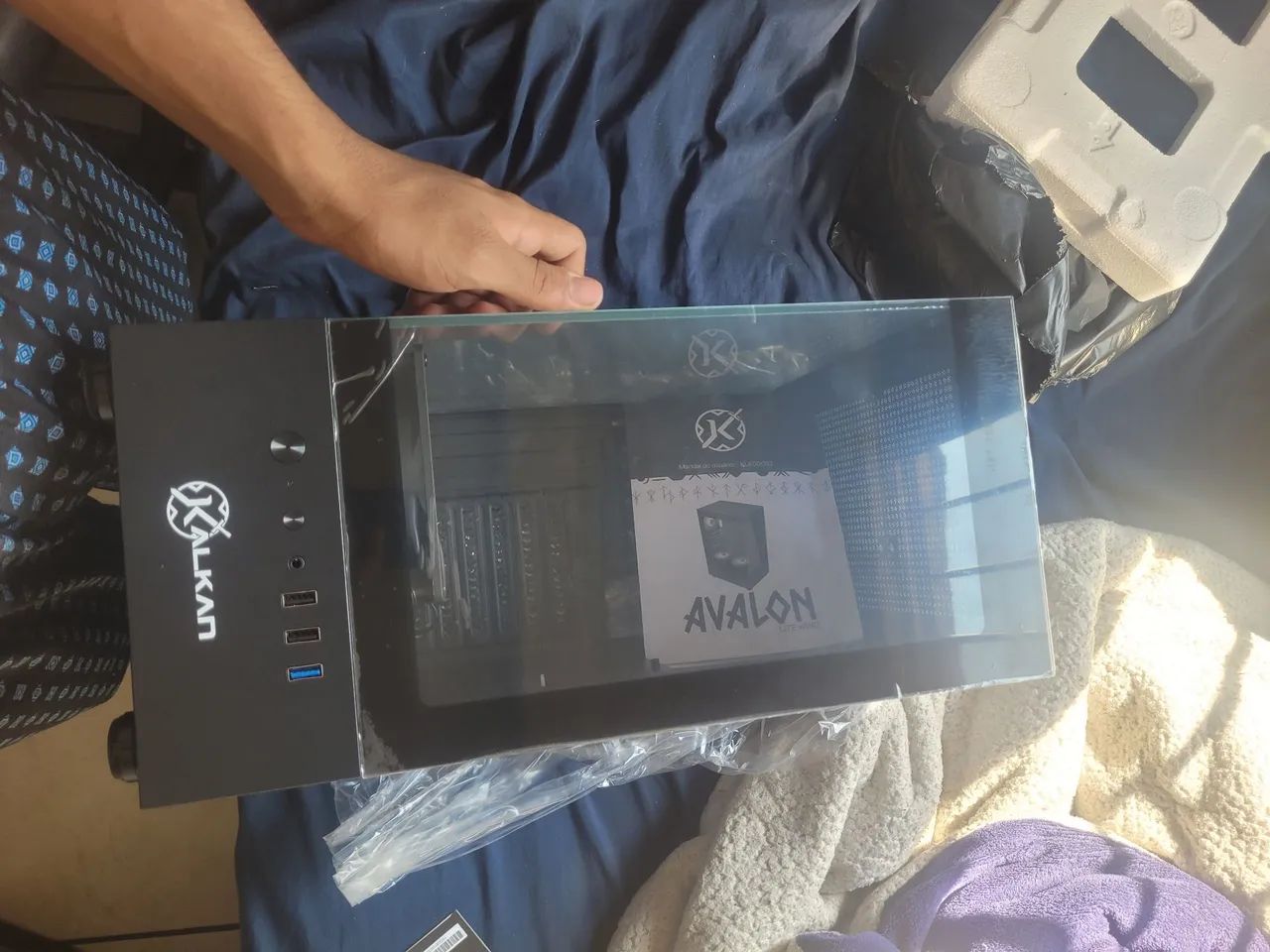 Gabinete com 3 fans e sem fonte  - Foto 4