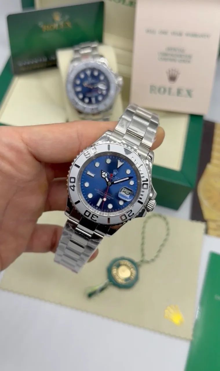 Rolex Yatch Master Azul de Aço - Foto 5