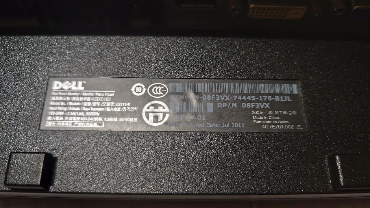 Monitor Dell 21.5 polegadas Full HD IPS U2211Ht - Foto 4