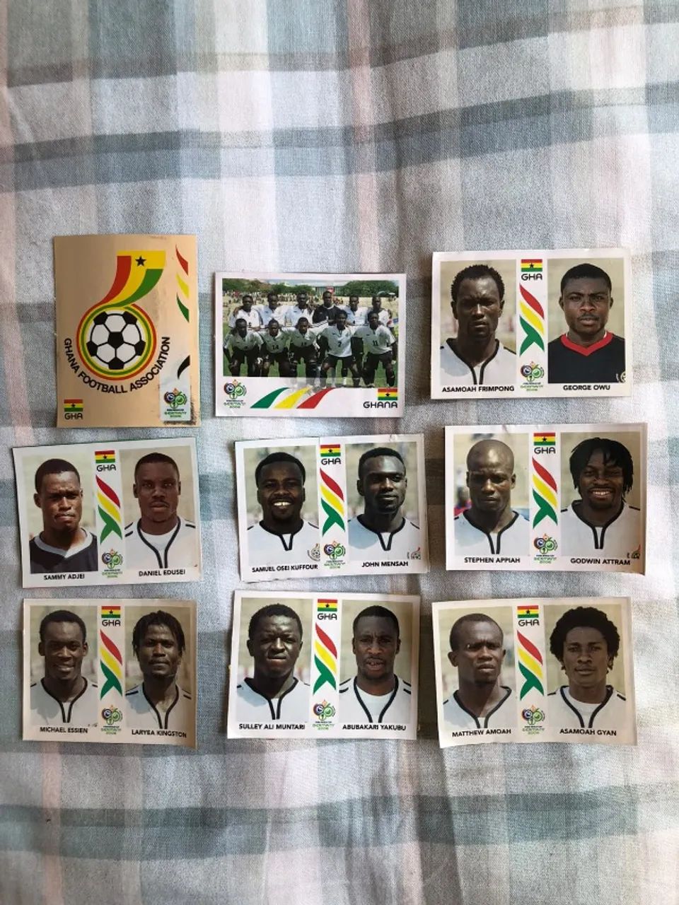Figurinhas Seleção de Gana 2006 - Recortadas 