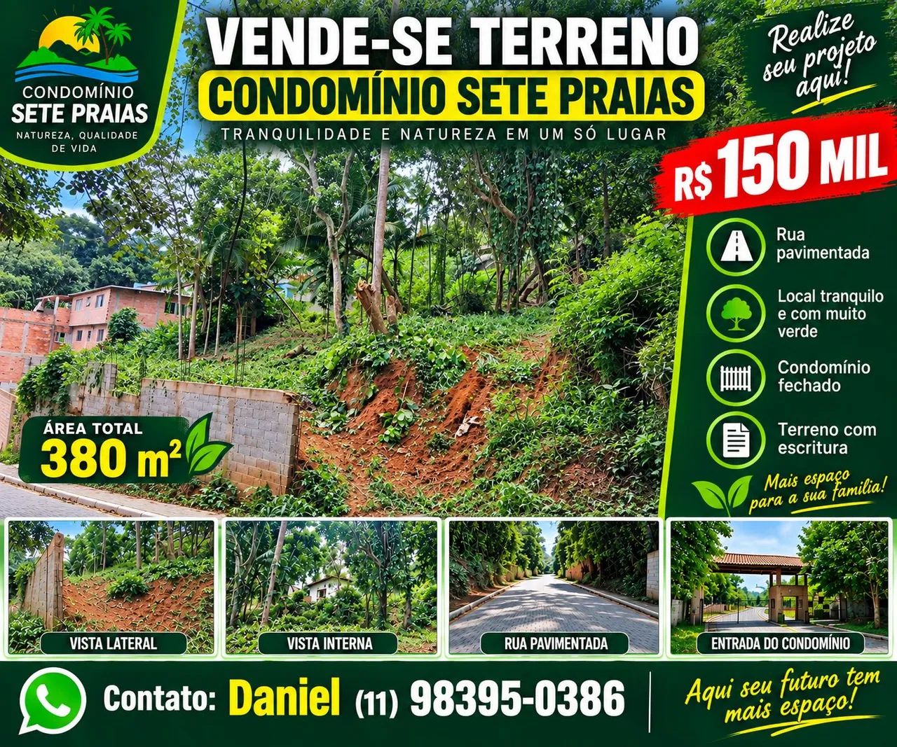? TERRENO À VENDA - CONDOMÍNIO SETE PRAIAS