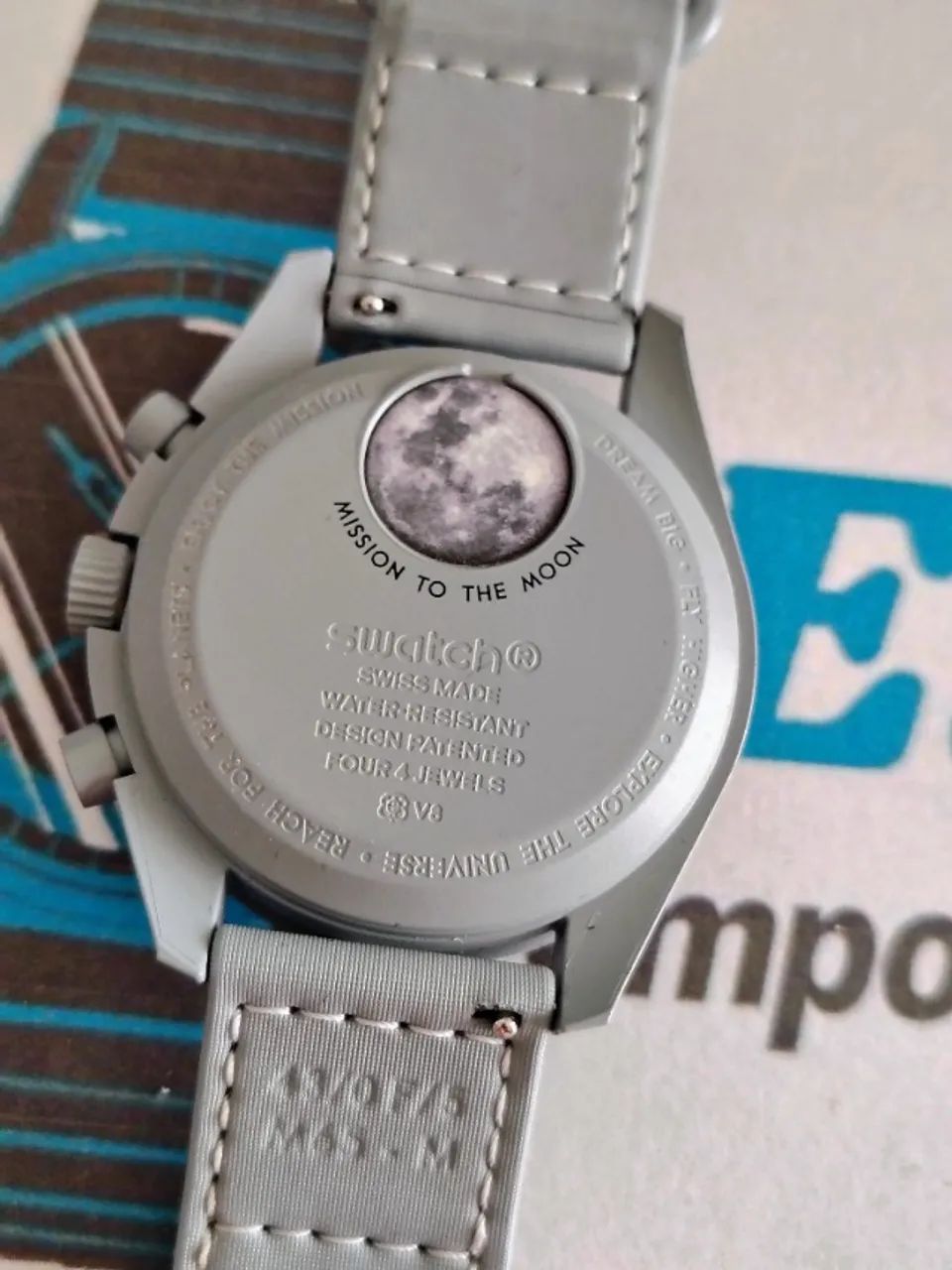 RELOGIO OMEGA SWATCH MISSION MOON SPEEDMASTER - Foto 4