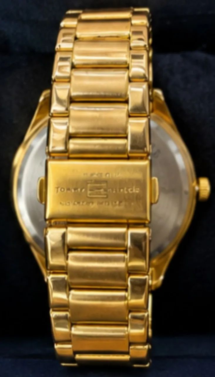 Relógio Tommy Hilfiger Dourado - Foto 4