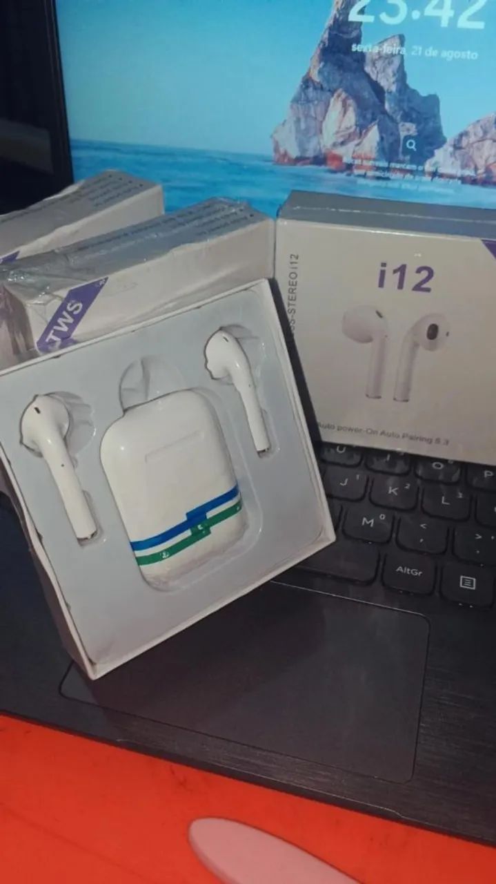 Fone de ouvido bluetooth i12  - Foto 3