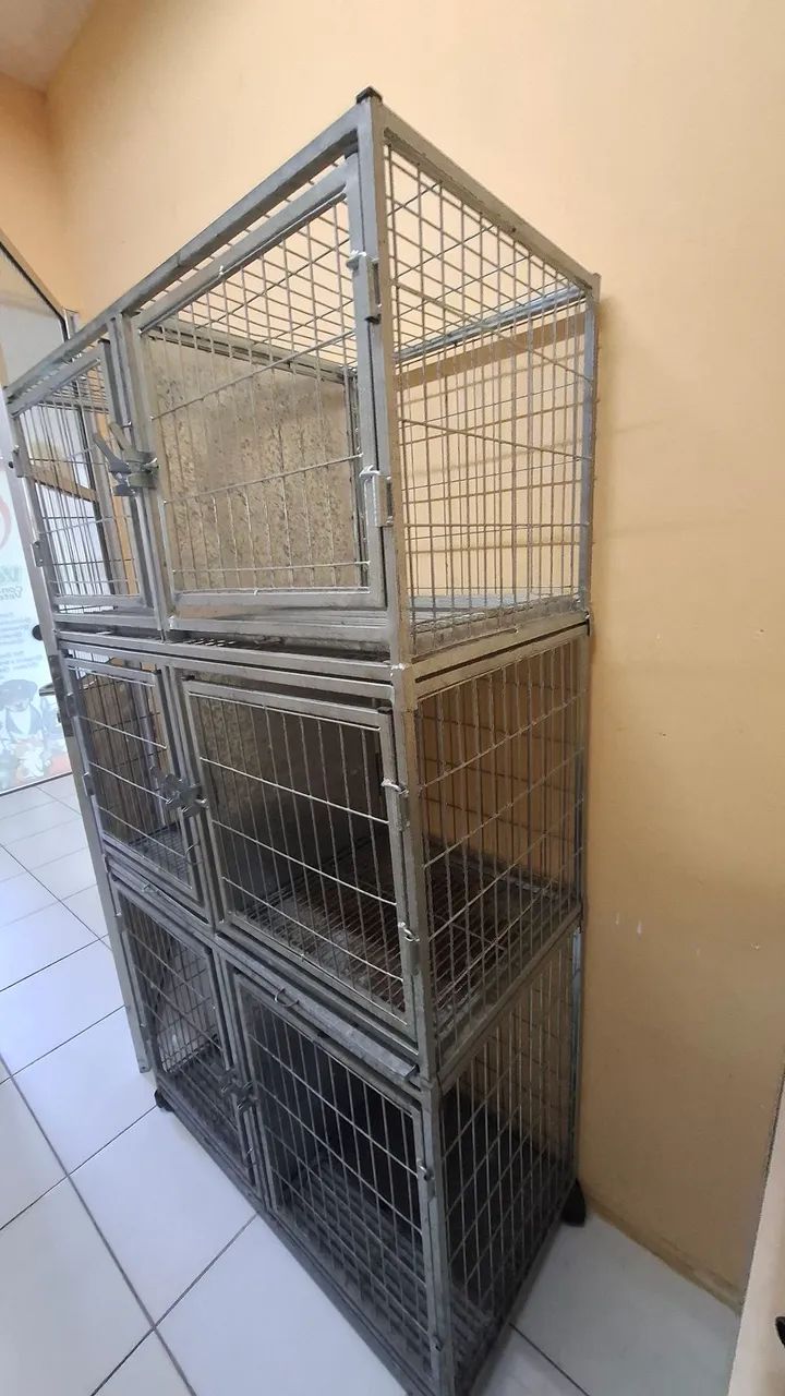 Canil de Ferro Galvanizado com 6 Baias - SUPER RESISTENTE - Foto 3
