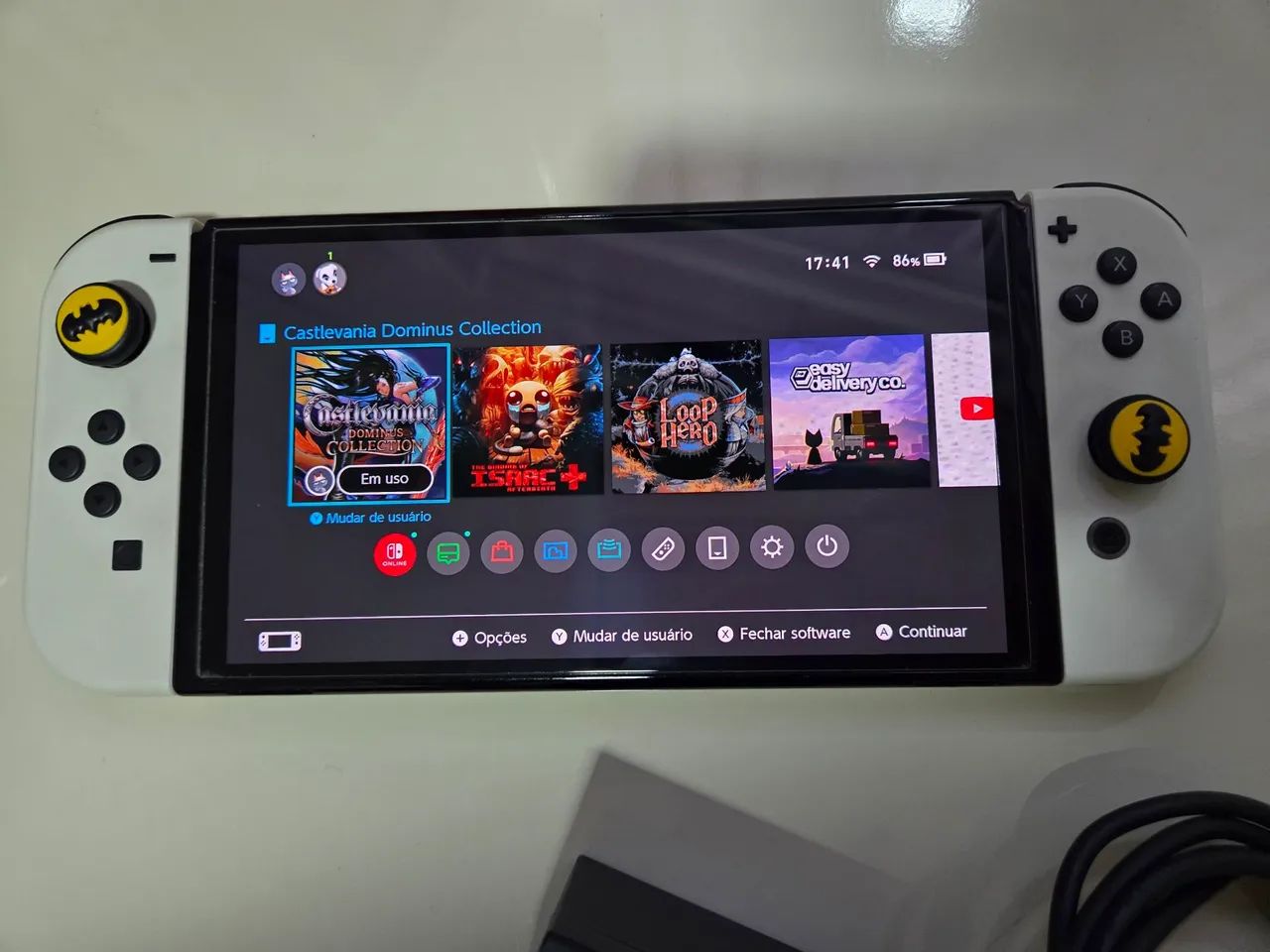 Nintendo Switch Oled usado bom - Foto 5