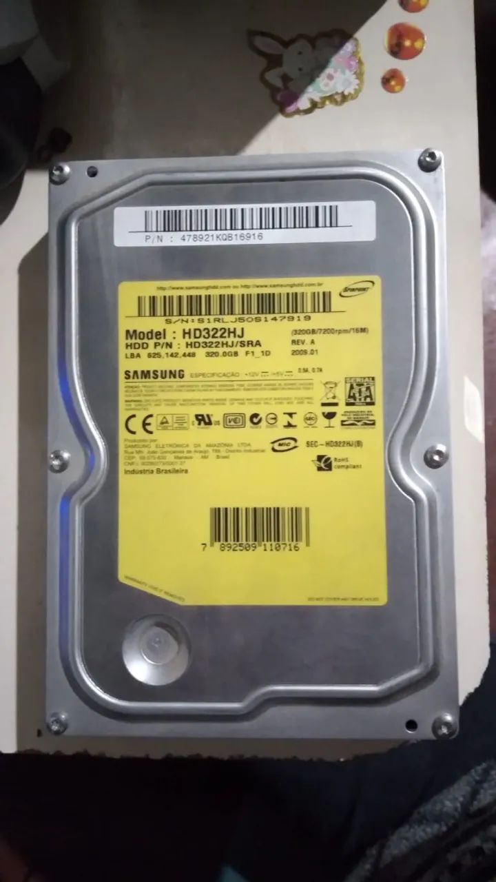 HD sata 320gb 3'5