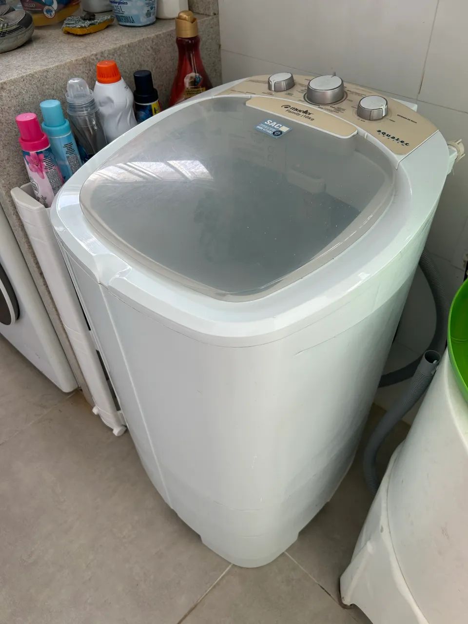Tanquinho de lavar roupa Mueller 10 kg Aquatec - Foto 5