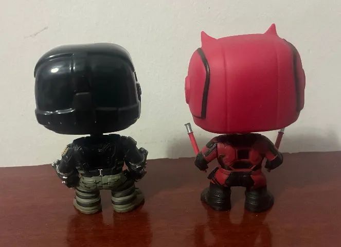 Funko Pop Daredevil Demolidor 120 Vaulted + Crosbone - Sem caixas - Foto 2