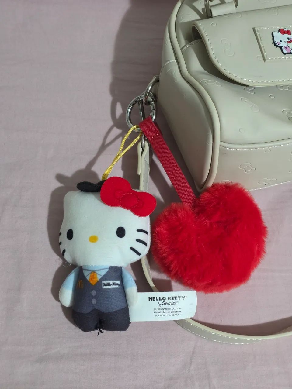 Bolsa Hello Kitty Sanrio branca fofa - Foto 5