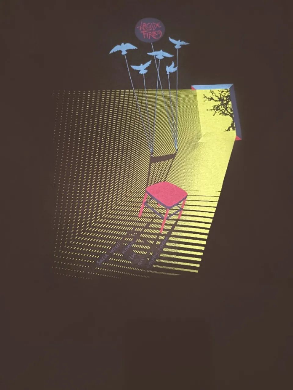 Camiseta Reverbcity x Arcade Fire Marrom - Tam. G - Foto 3