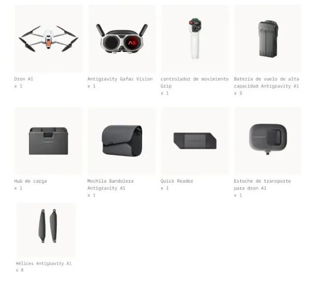 DRONE ANTIGRAVITY A1 8K 360 graus INFINITY BUNDLE PACK - Foto 3