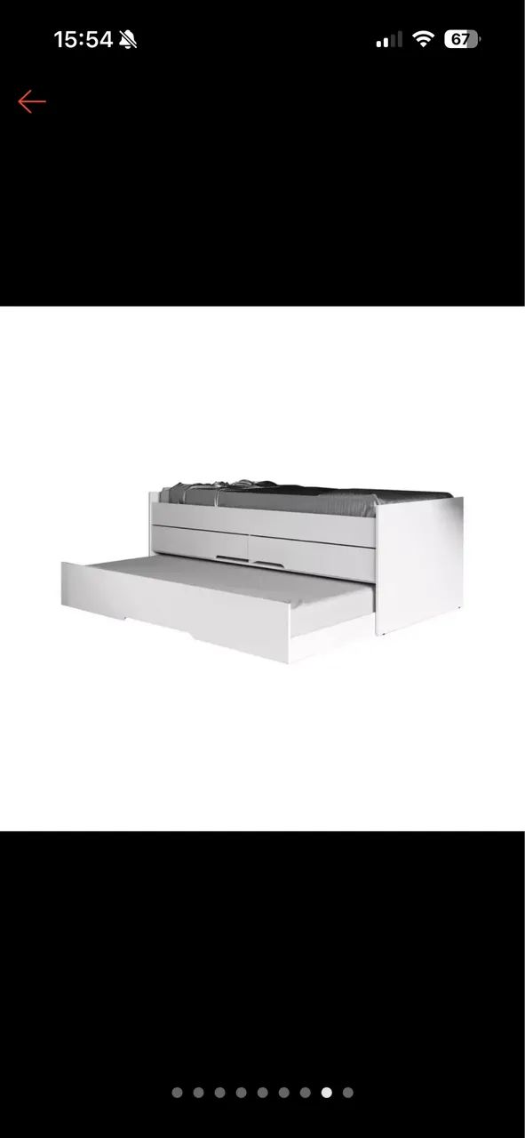 Cama bibox com duas gavetas