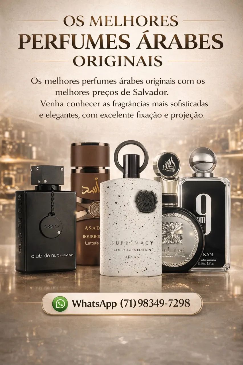 Perfume árabe Salvador - Os melhores perfumes árabes em Salvador 