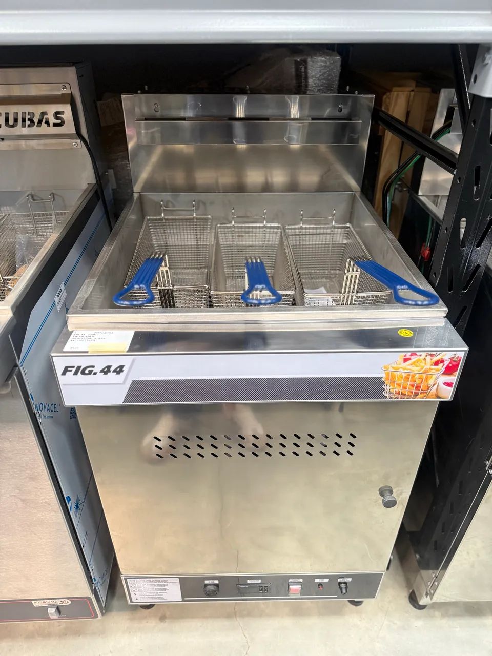 FIG-44 FRITADEIRA INDUSTRIAL A GÁS 44L - METVISA