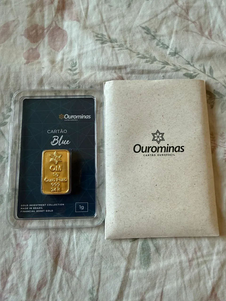 Blister Ouro 1 grama 24k - Ourominas 
