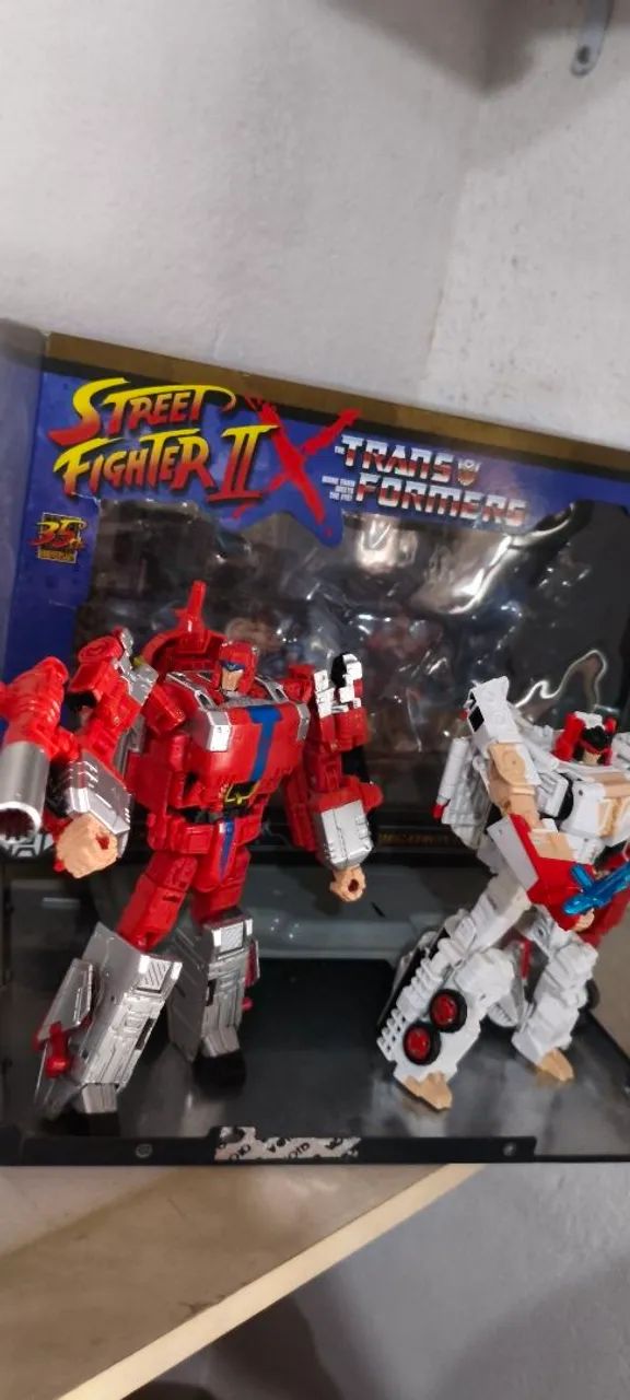 Transformers Street Fighter M Bison e Ryu - Foto 3