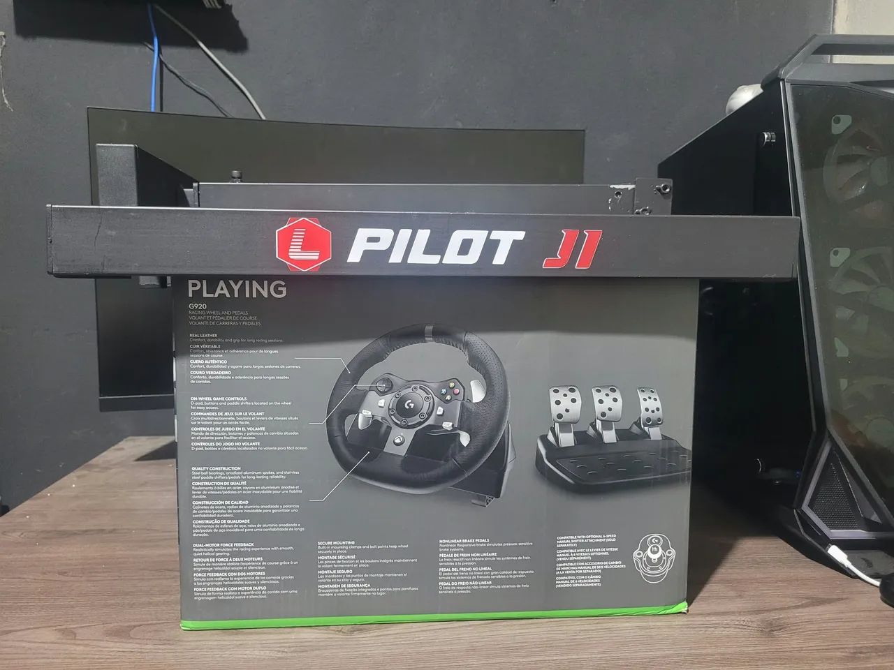 Volante logitech g920 com suporte - Foto 2