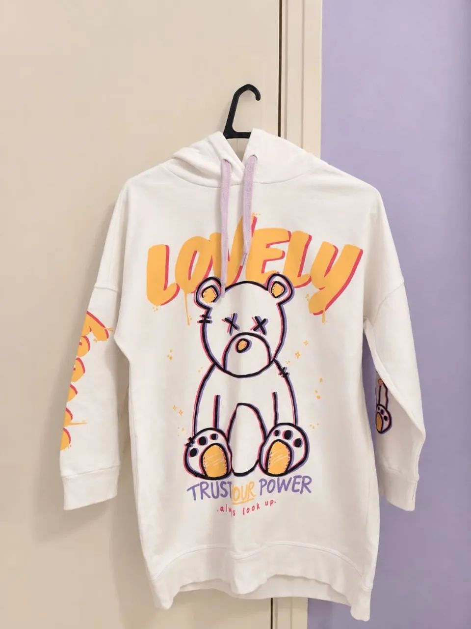 Moletom branco urso Juvenil