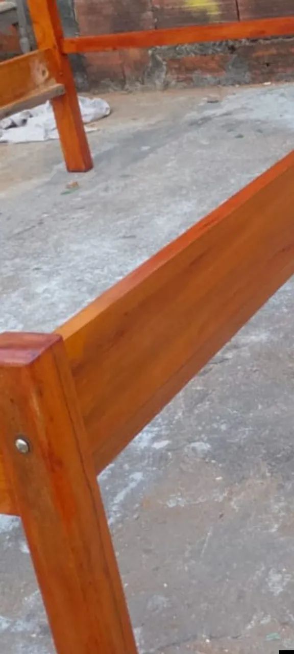 Cama de Peroba amarela com Angelim pedra - Foto 5