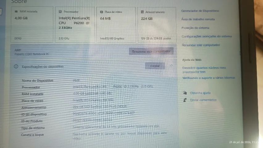 Notebook Compaq CQ43 - Foto 5