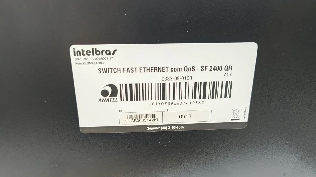 Switch 24 portas Intelbras SF 2400 QR 10/100 - Foto 3