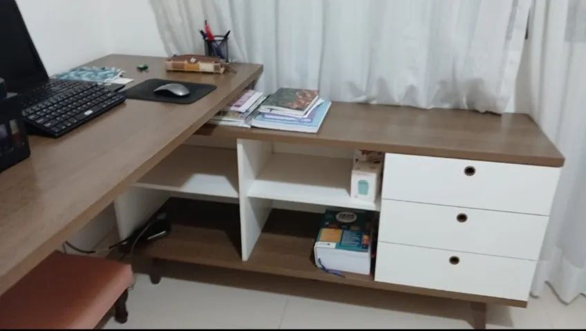 Mesa escrivaninha em L - Foto 2
