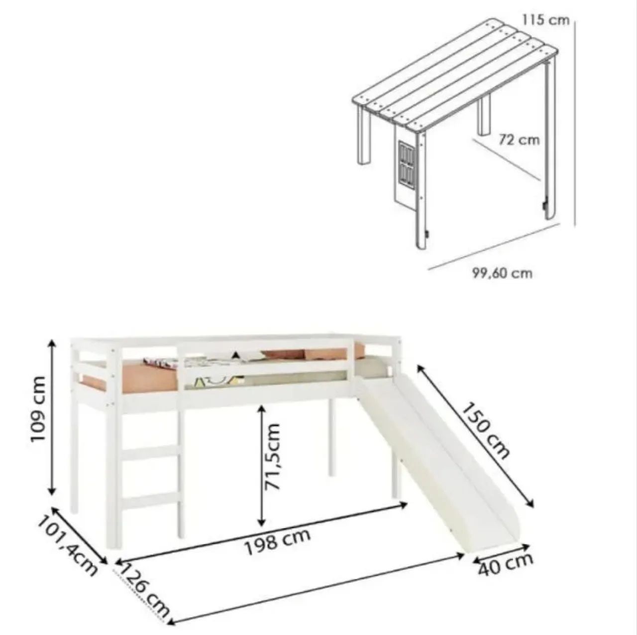 Cama infantil (casa tema) casinha. - Foto 3
