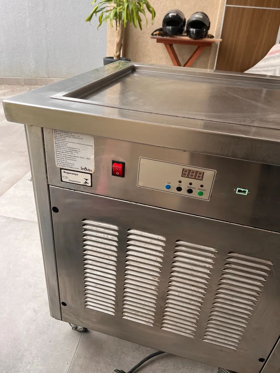 Máquina de sorvete na chapa  - Foto 5