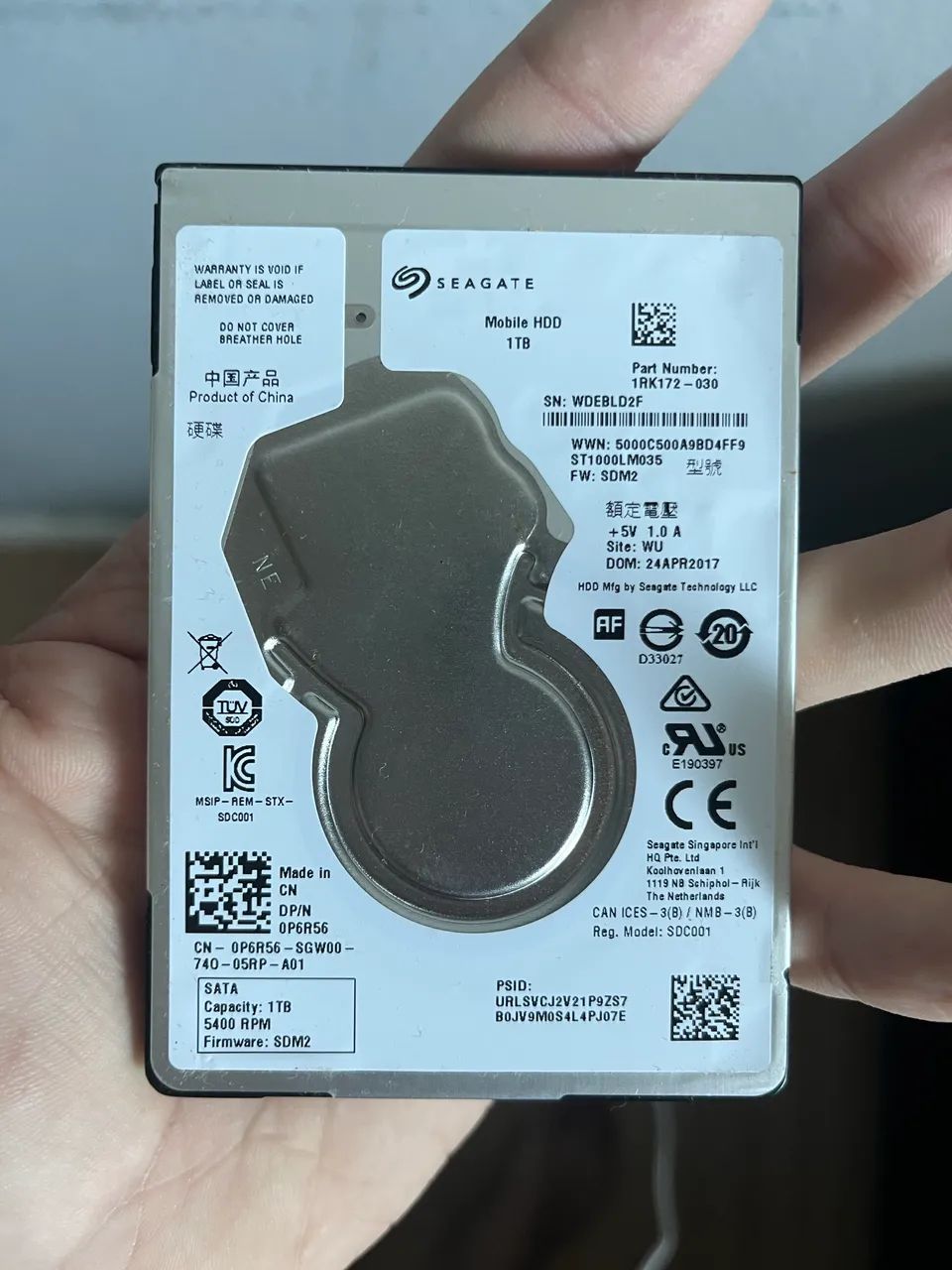 HD seagate 1TB 