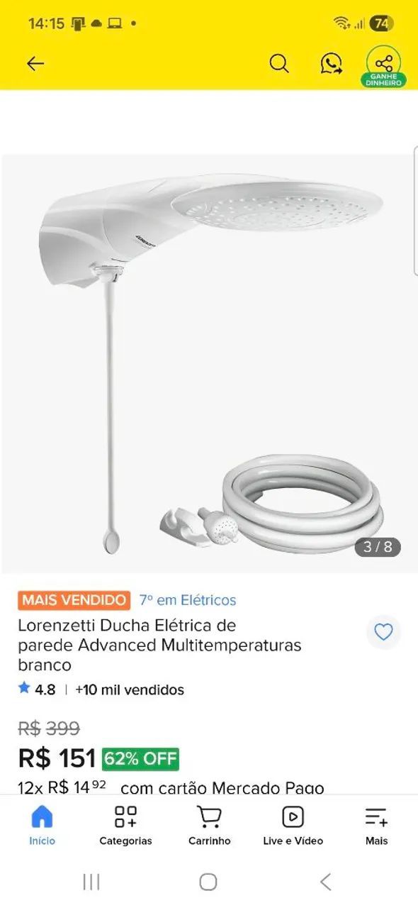 Chuveiro Lorenzetti