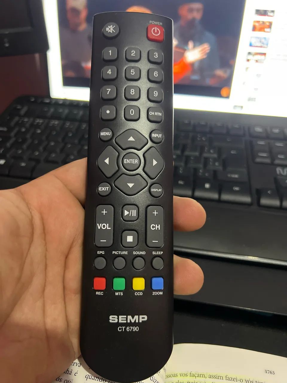 Controle SEMP original, funciona em tv antiga  - Foto 2