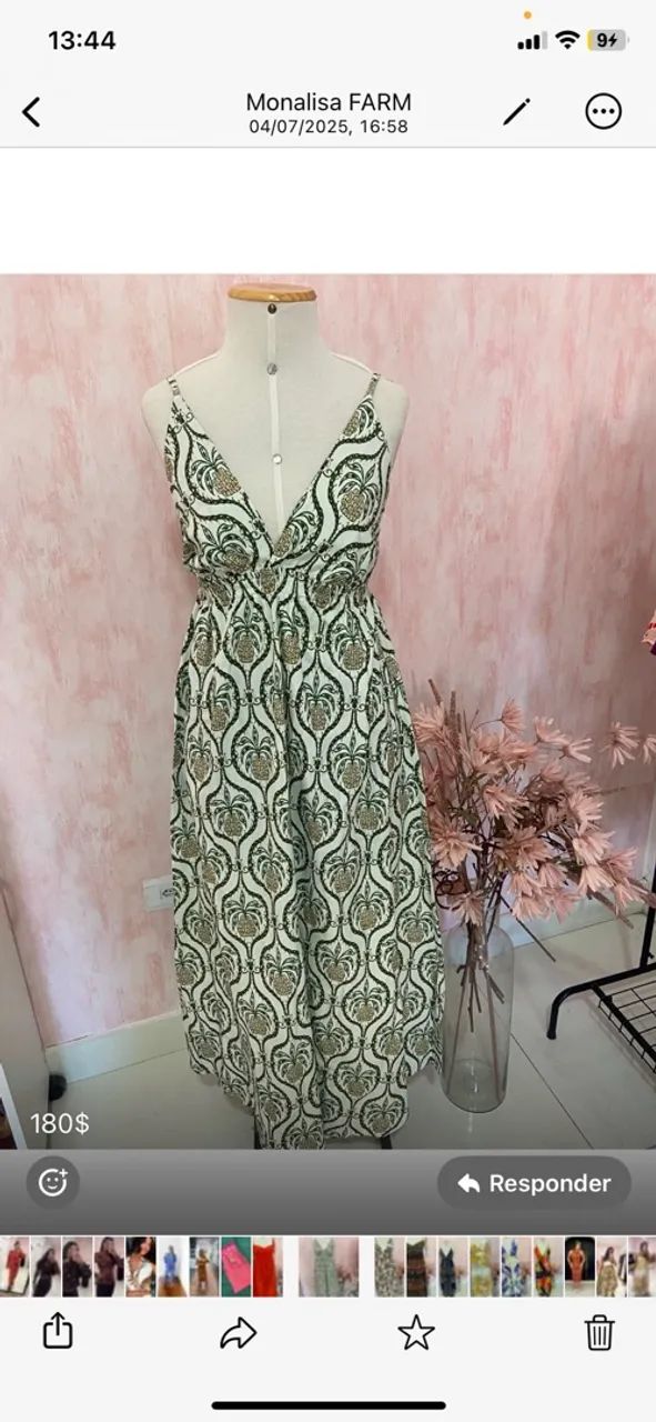 Vestido Farm verde