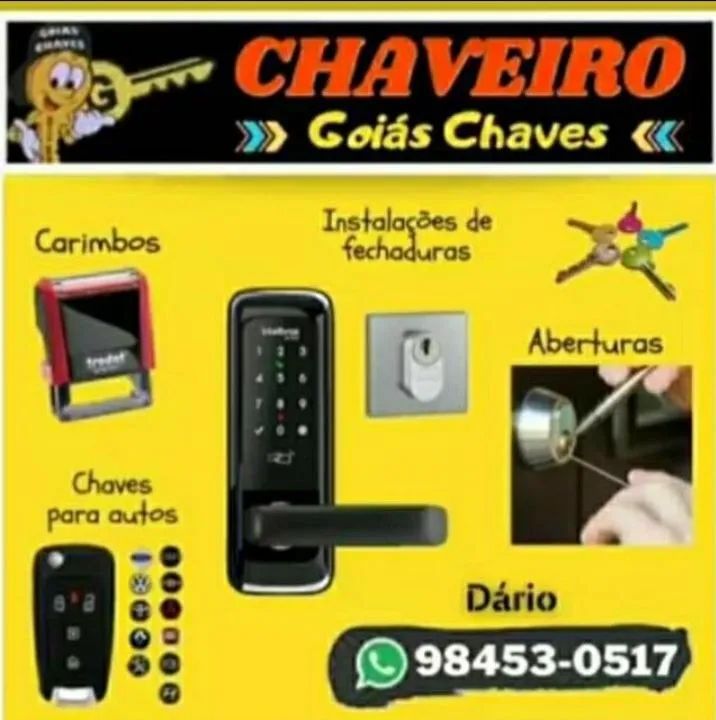 Chaveiro Goiás Chaves 24hs *  - Foto 5