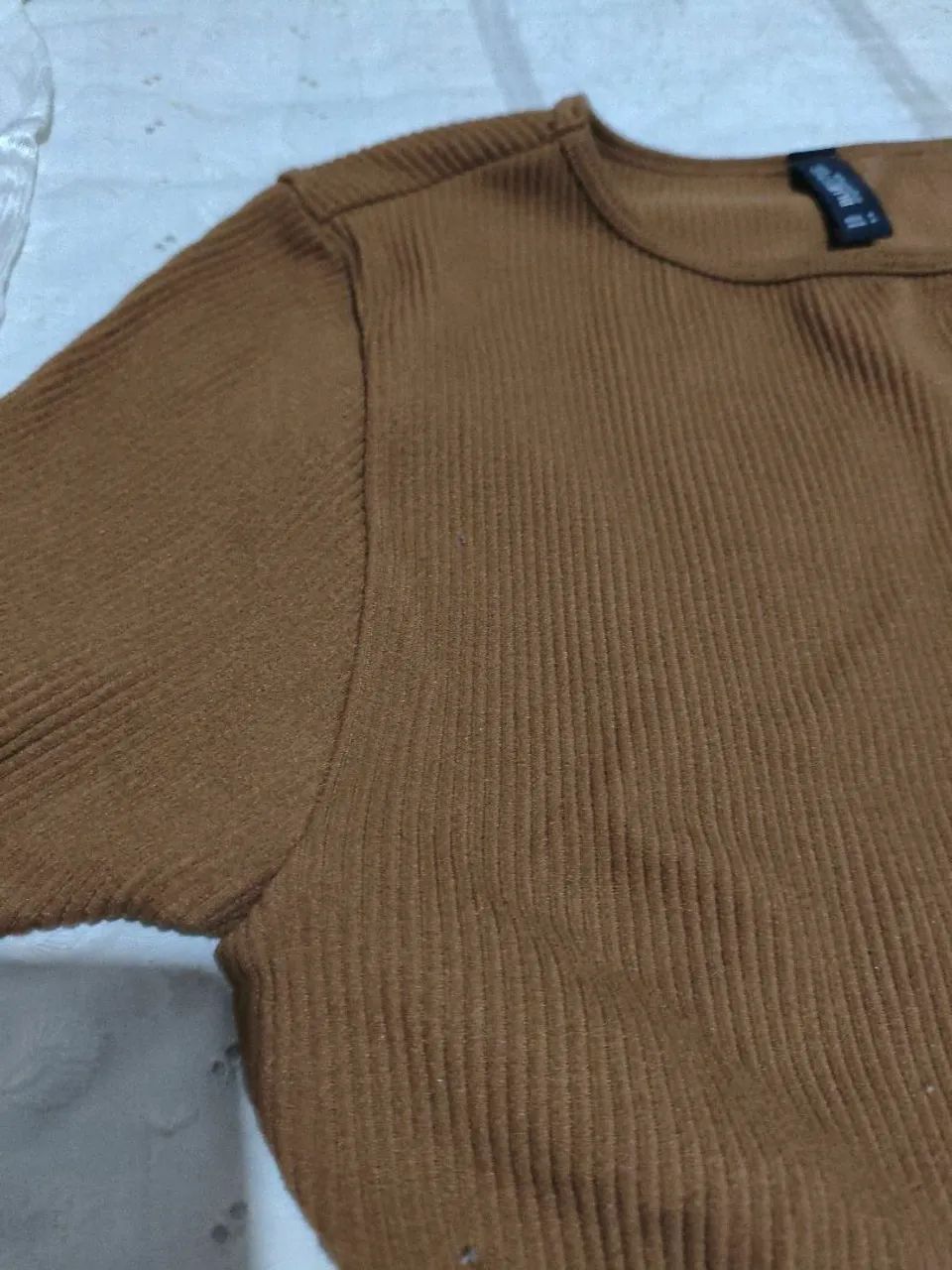 Blusa feminina canelada P - Foto 3