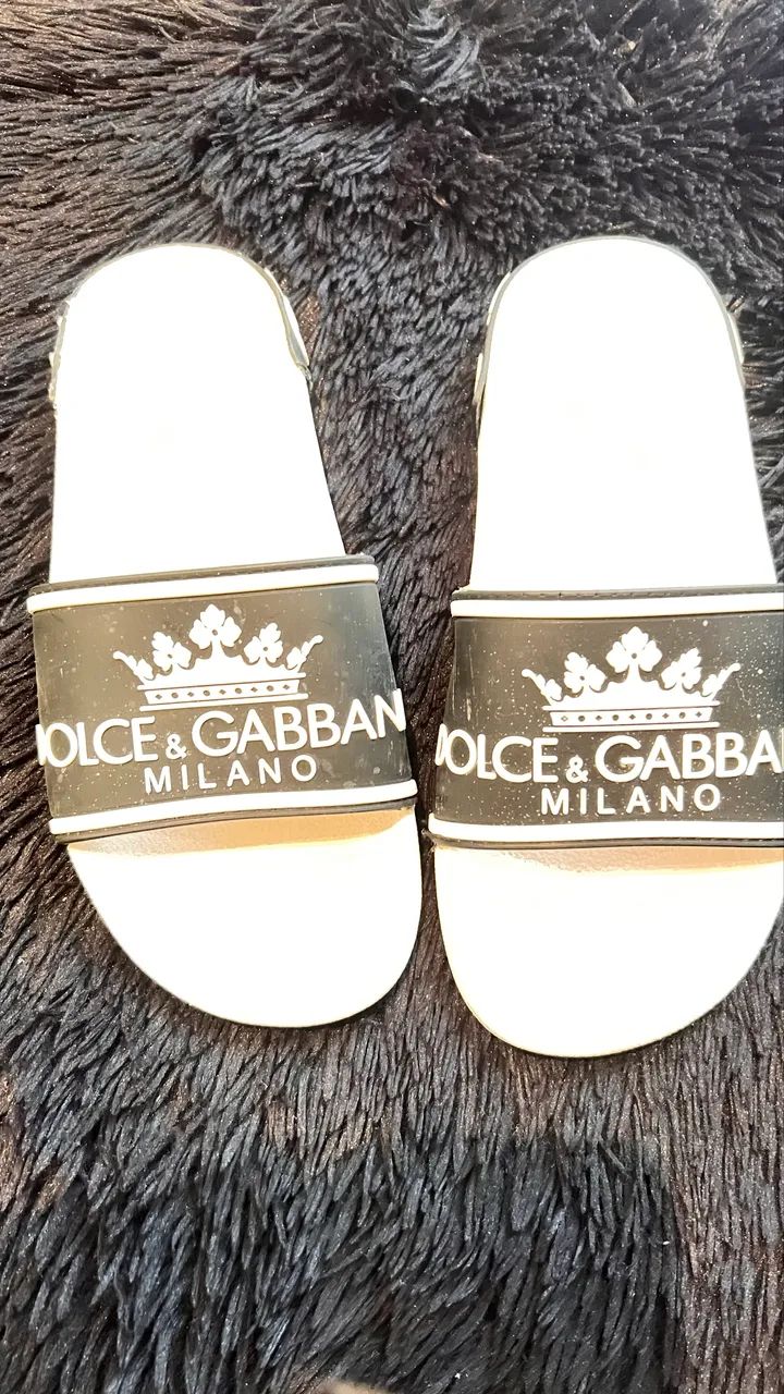 Sandalia slide DOLCE CABBANNA branca 38//39