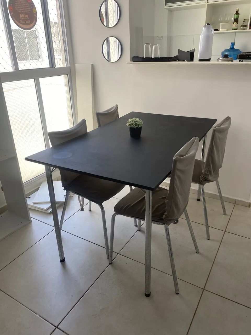 Mesa Retangular de 4 Cadeiras 