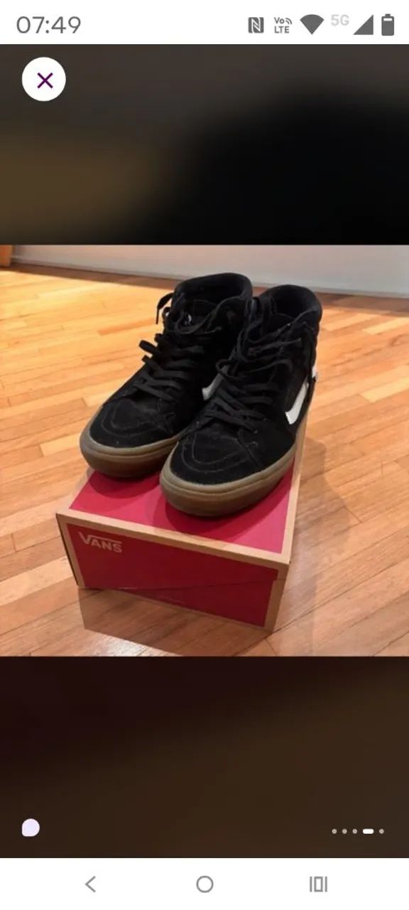 Tênis vans sk8 cano alto 41
