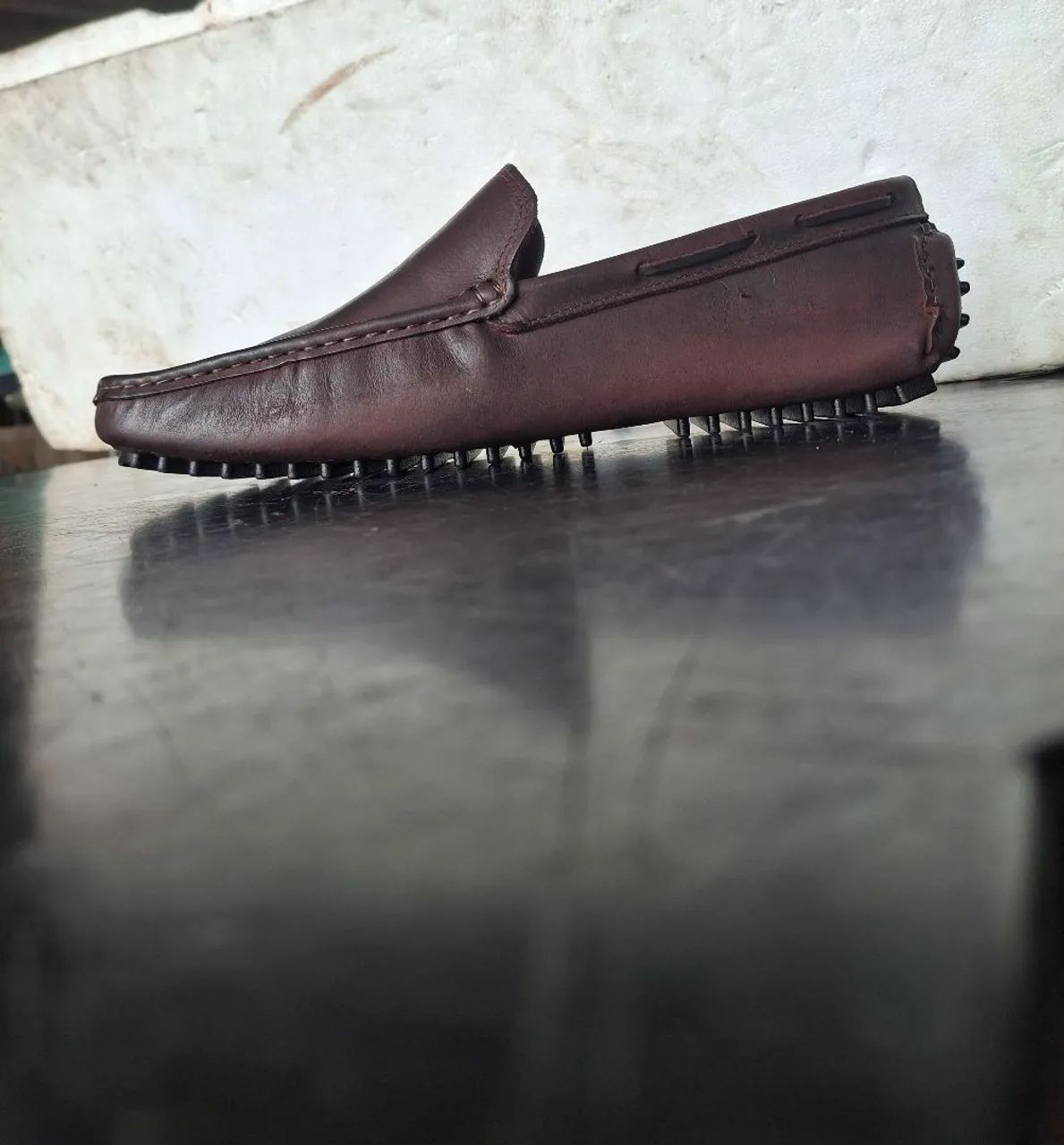 Sapatos de couro legítimo 