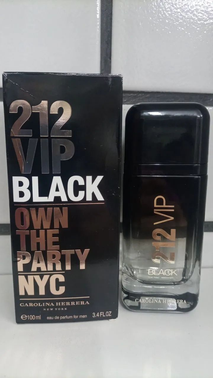 PERFUME IMPORTADO 212 BLACK 100 ML, ÓTIMA FRAGRÂNCIA 