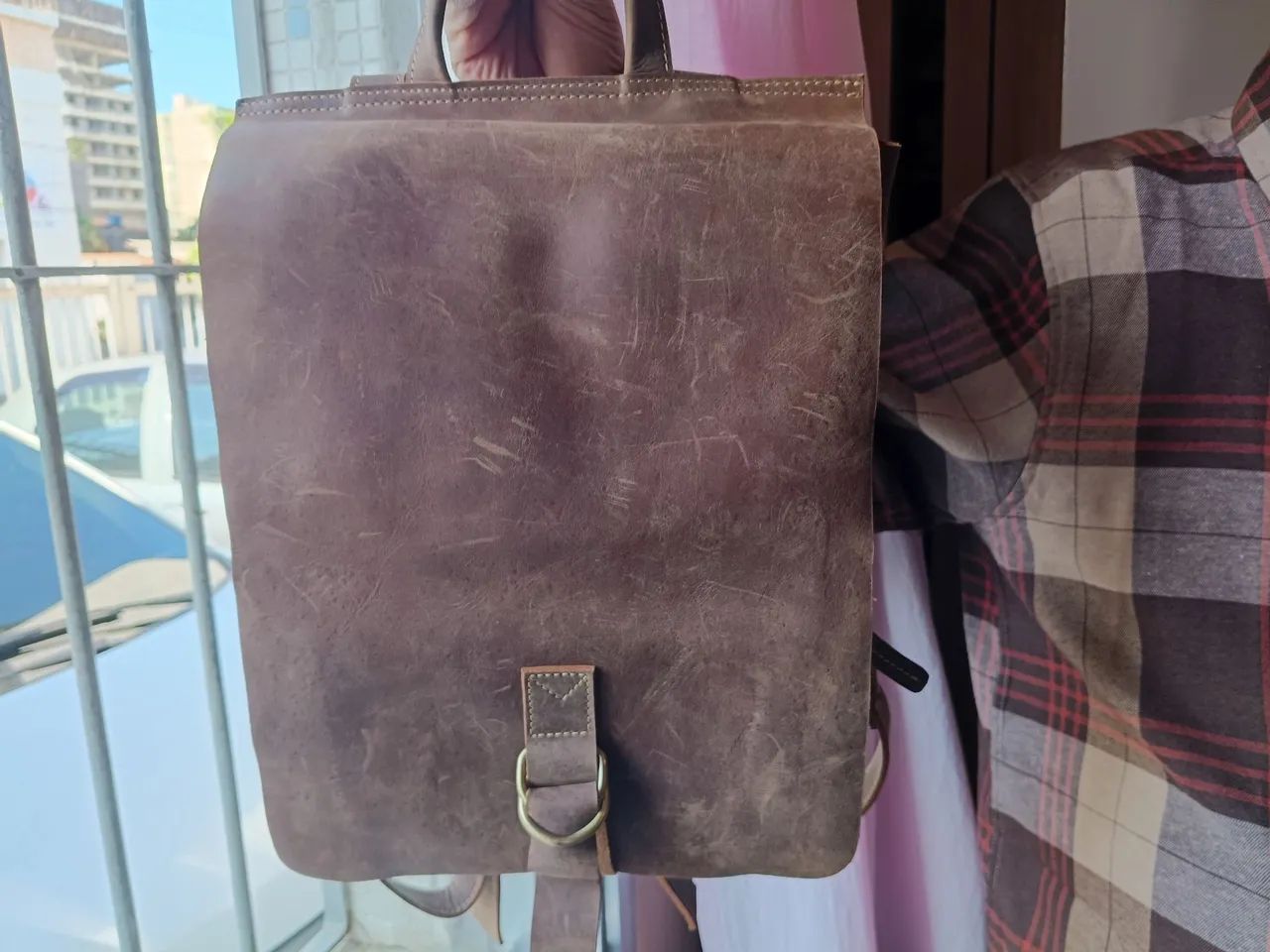 Mochila de couro para notebook  - Foto 3