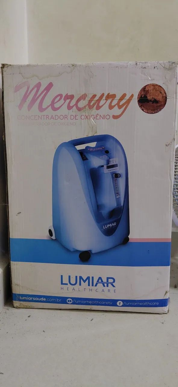 Concentrador de oxigênio Mercury Lumiar POUQUÍSSIMO USADO