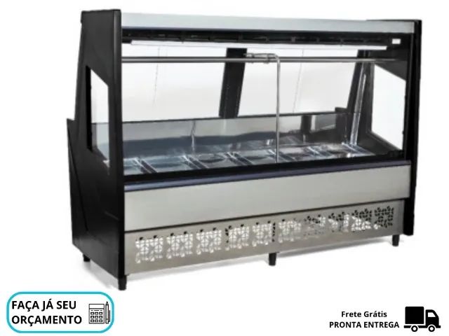 Balcão de Carnes 2m Preto Polar
