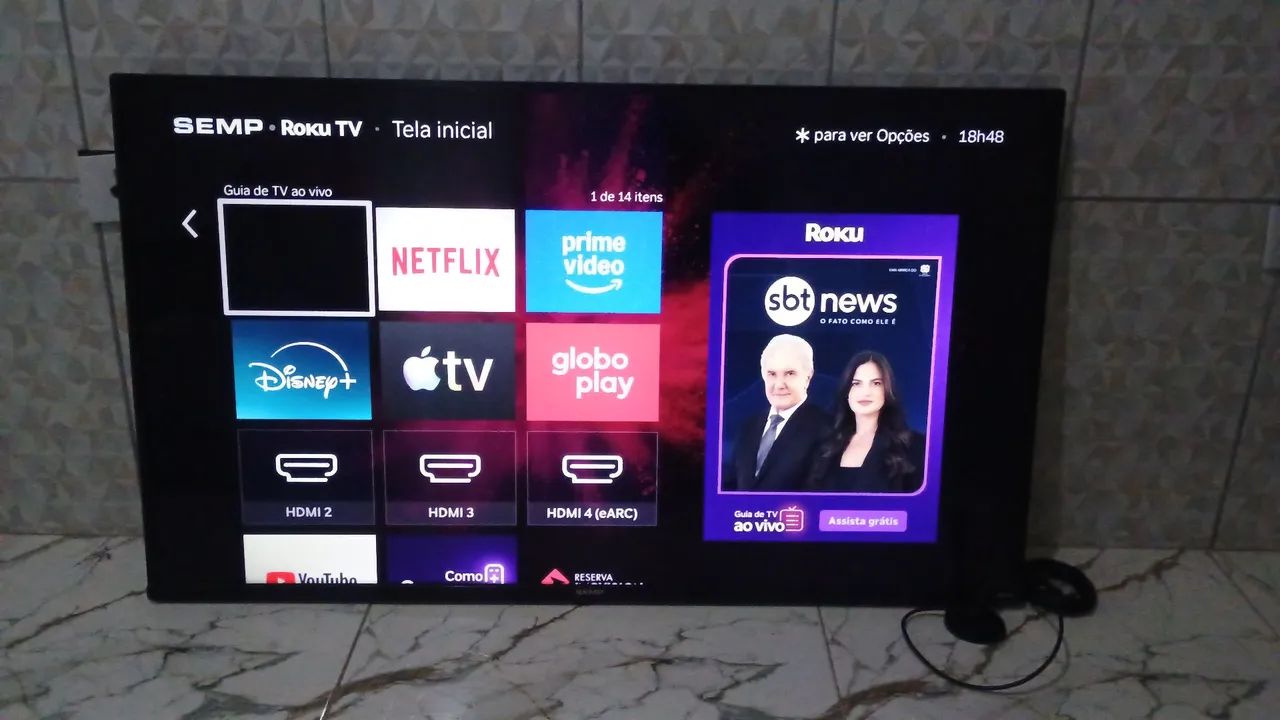 Tv Semp 50 polegadas smart 4k roku tv 