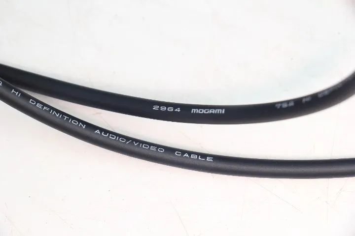 cabo coaxial de audio de interconexão SPDIF Mogami 2964 75 ohms de 0,75 m - Foto 4