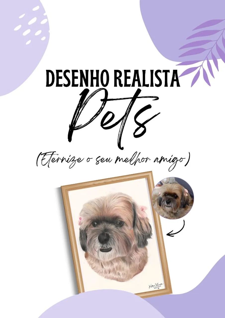 Desenhos Realistas Sob Encomenda - Pets