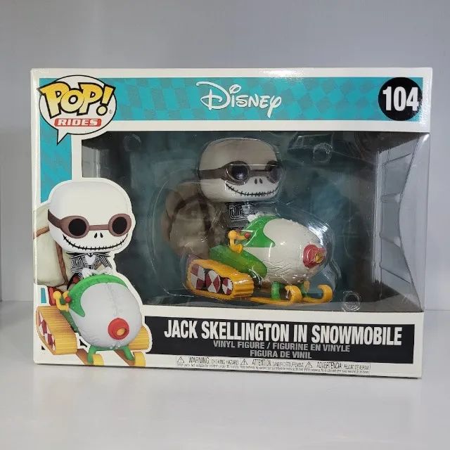 Original Funko Pop Jack Skellington on Snowmobile - Disney - 104